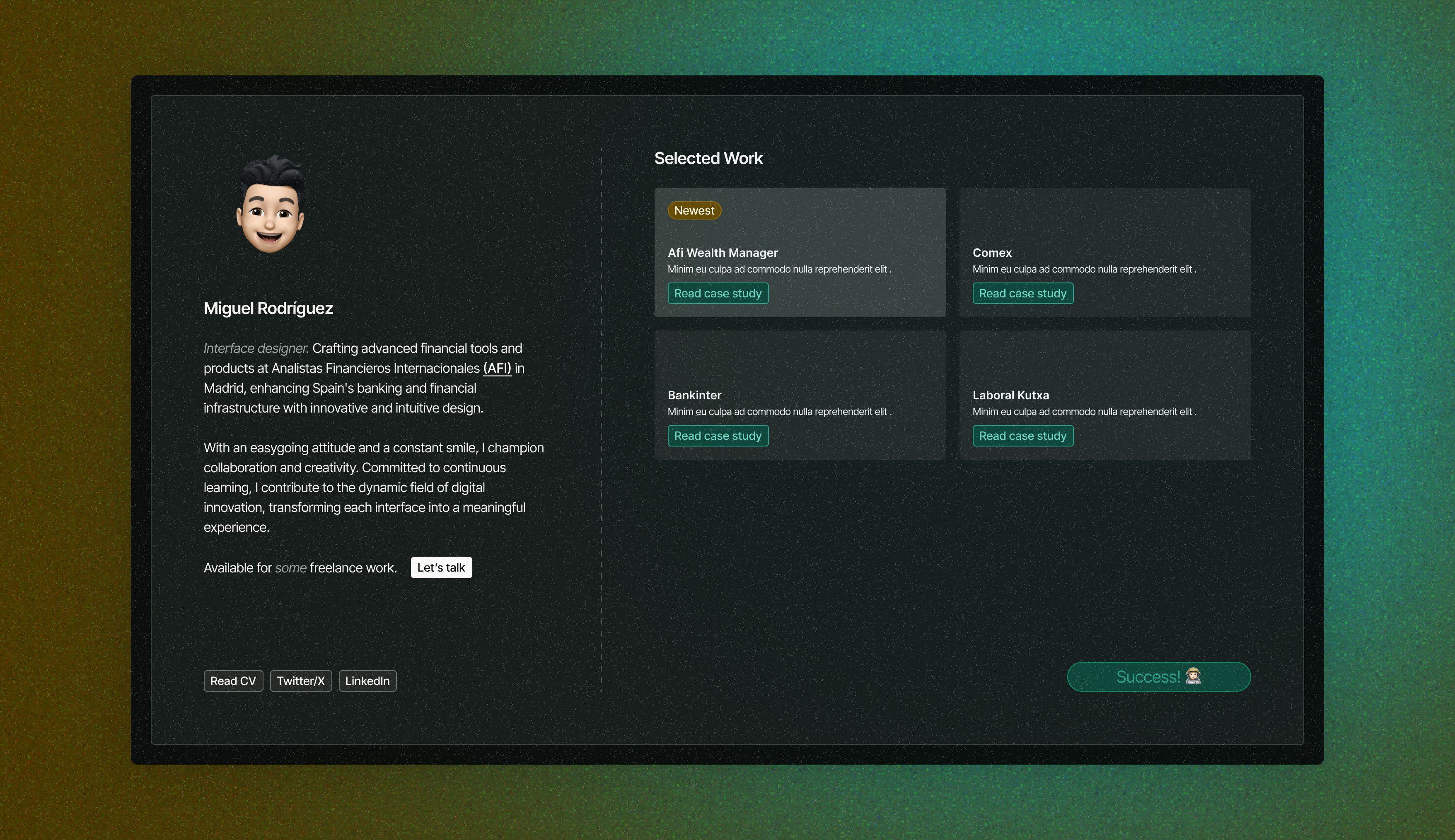 Portfolio side project